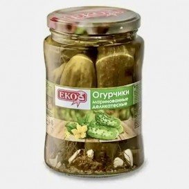 Огурцы маринованные ЭКО ГОСТ 680 г(опт 176 руб/шт)