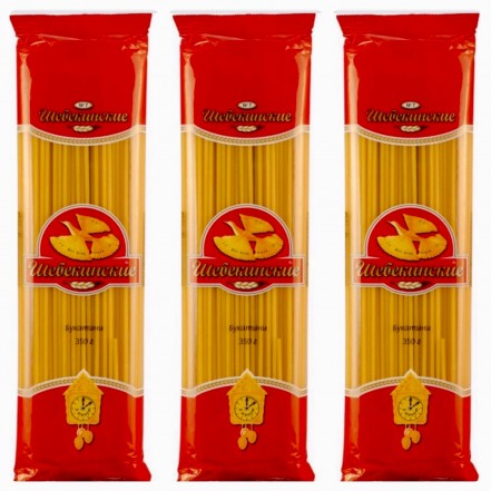 Макароны №02 Спагетти Щебекенские 350гр(опт 80 руб/уп)