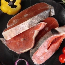 Стейк из Кеты в/у с/м от 1кг(опт 657 руб/кг)