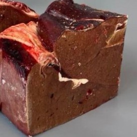 Обрезь печени говяжьей, с/м кусок 2,5кг(опт 154/146 руб/кг)