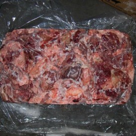 БЛОК-23кг.Обрезь  печени гов.с жилами с/м(опт 132  руб/кг)