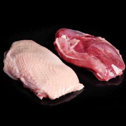 Филе утки с кожей с/м пакет 1кг Китай(опт 416/395 руб/кг)