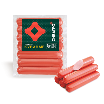 Сосиски Куриные 420гр/в.у.СибАгро(опт 164 руб/уп) Сосиски Куриные 420гр/в.у.СибАгро(опт 164 руб/уп)