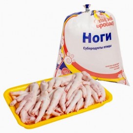Лапы кур ЦБ с/м Саянский бройлер пакет 1кг(опт 76 руб/кг)