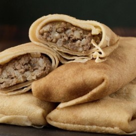 Блины с мясом Мираторг с/м 500 гр/уп(опт 383 руб/кг)