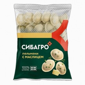 Пельмени,,С Маслицем’’СибАгро 900гр(опт 346 руб/уп)