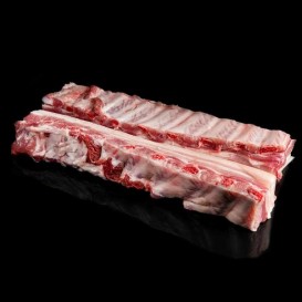 Ребро свиное с грудинки,,Лента’’с/м 2,5кг/уп Красноярск(опт 369/351руб/кг)
