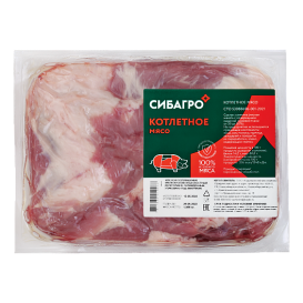 Котлетное мясо с/м в/у 2 кг СибАгро (опт 356/338 руб/кг)