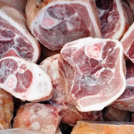 Рулька свиная распил/стейки СП с/м 1кг/упак(опт 191 руб)